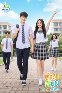 泰国校园青春剧封面,大学校园活力场景,泰剧网青春题材